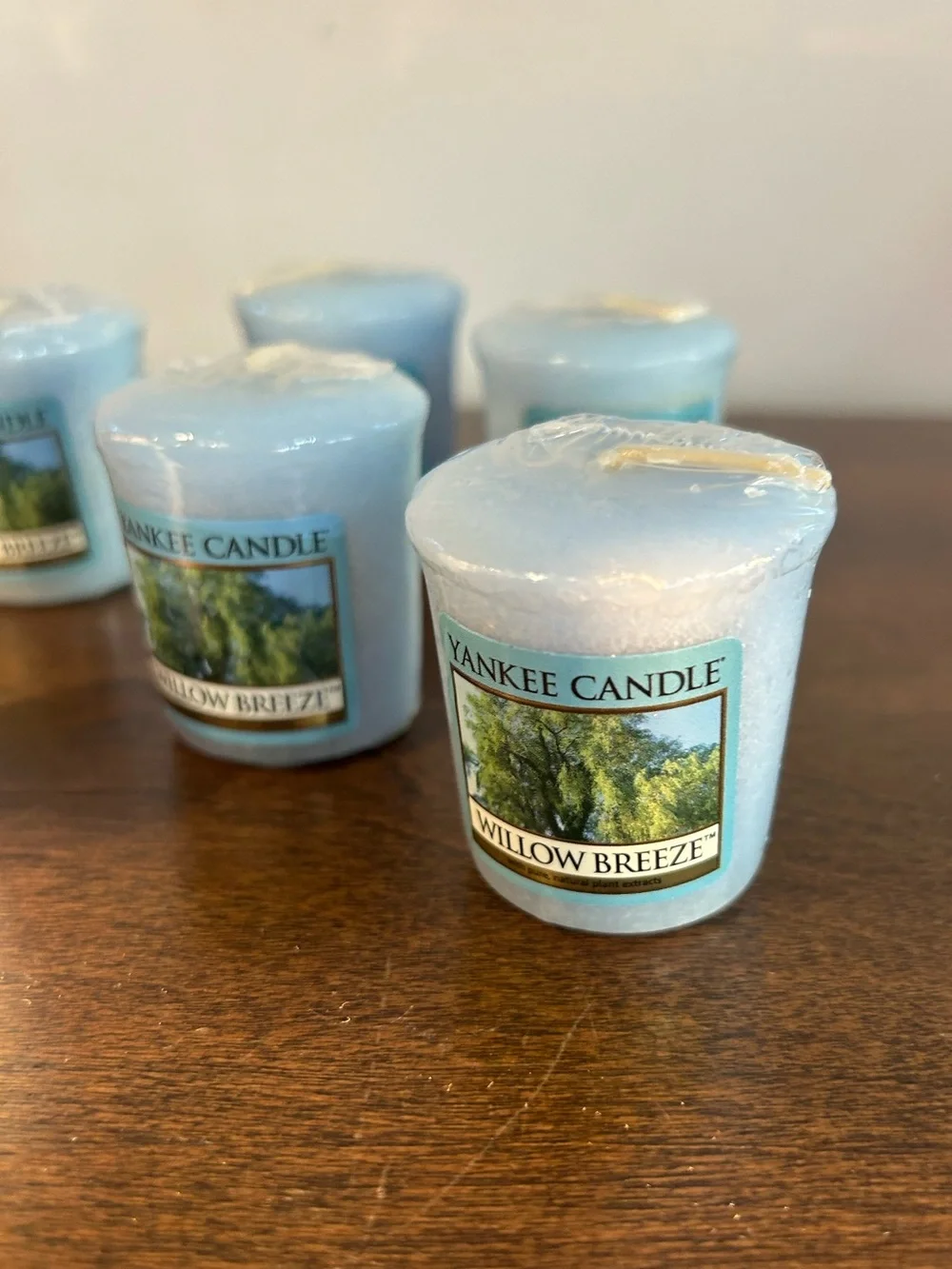 Lot of 6 “Willow Breeze” Scent Votive Candles by Yankee Candles are New & Sealed